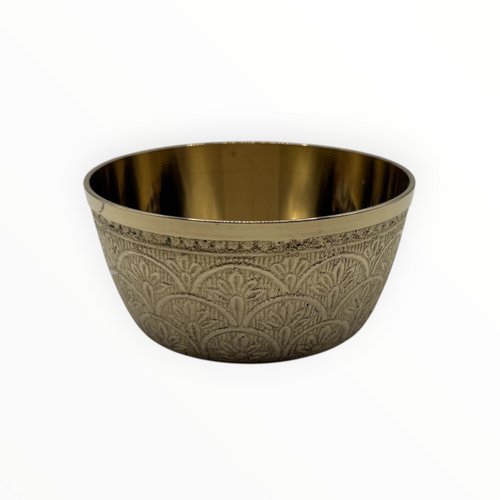 Brass Katori Plain (Carved) No 2
