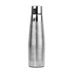 Curve Etching Nickle Bottle (Silver colour)