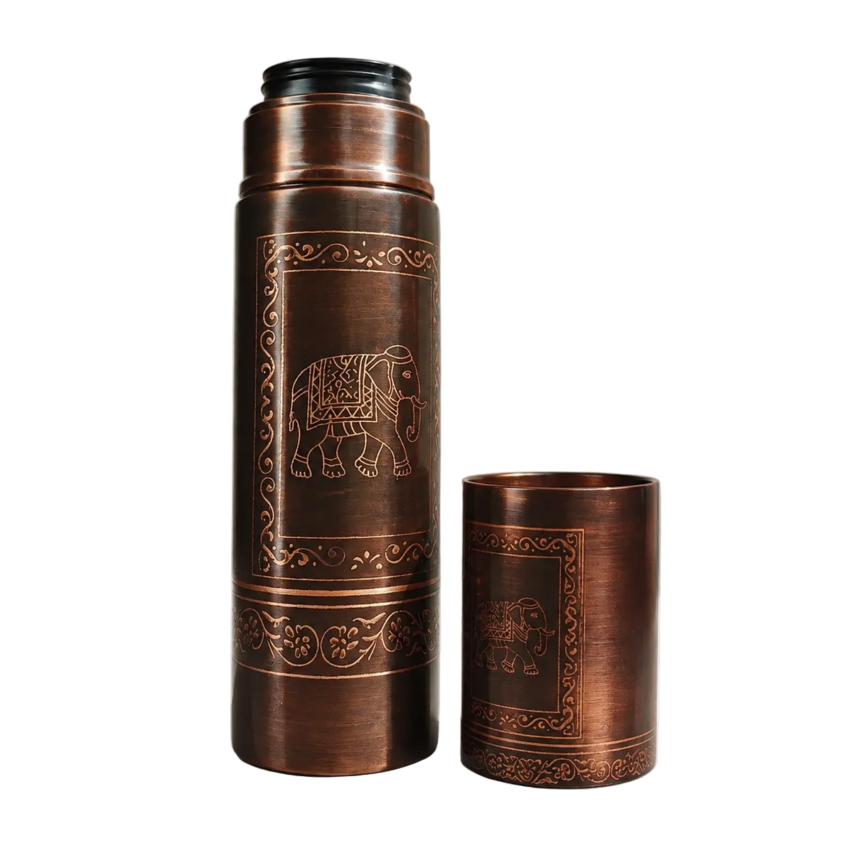 VIP Set of Copper Bottle + Glass [Doctor Glass Antique]
