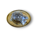 Decorative Turtle Figurine with brass thali