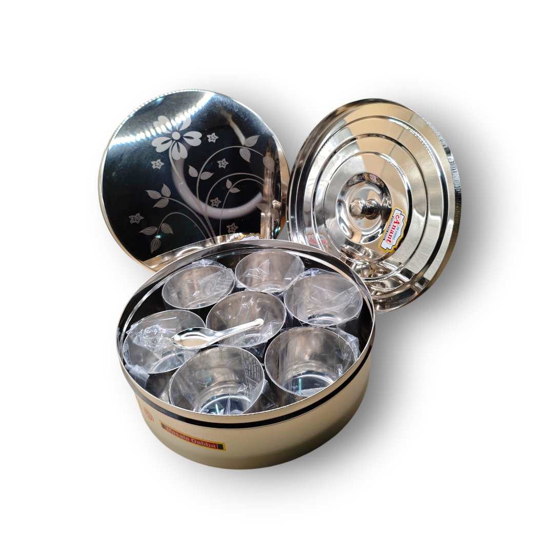 Anant Stainless Steel Masala Dabba - 14 7 containers