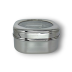 Premium Steel Tiffin Box – Transparent Cover (No. 6)