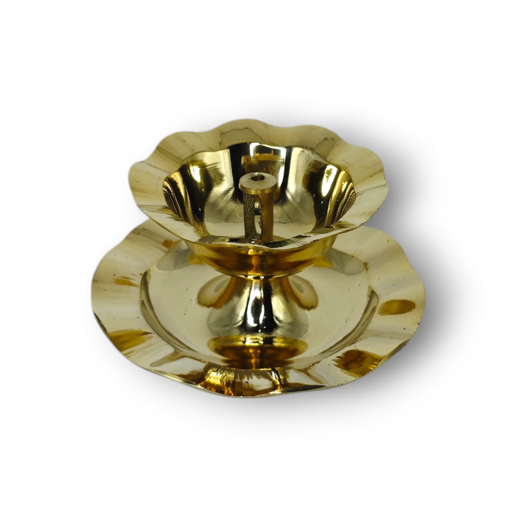 Brass Lotus Diya