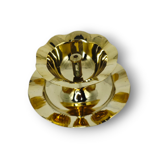 Brass Lotus Diya