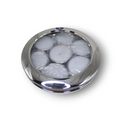 Unique Stainless Steel Dabba (7 round mini dabba) - transparent lid