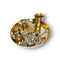 Kansa Dinner Set (Krishna) - 6 pcs set; M.K Product - Floral