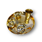 Kansa Dinner Set (Krishna) - 6 pcs set; M.K Product - Floral