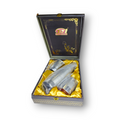 Etching Set (Peista Nickle) - Chrome Plated copper bottle & 2 glasses - Bottle 27cm*5