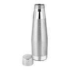 Curve Etching Nickle Bottle (Silver colour)