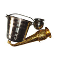 Golden Shingri (Gaumukhi) + Steel Water Bucket + Staineless Steel Lota